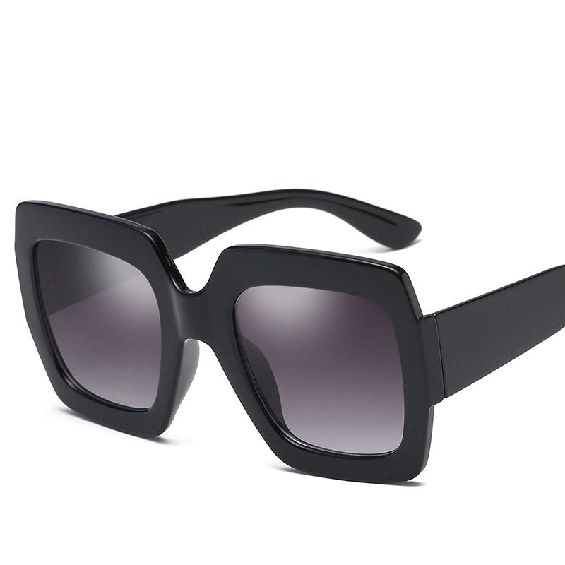 Box Print Big Frame Women's Sunglasses