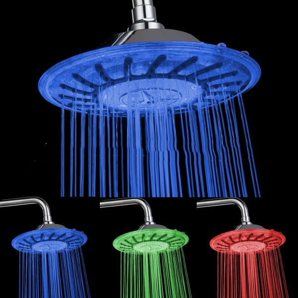Colorful LED With Four Colors And 8 Inches Shower Head