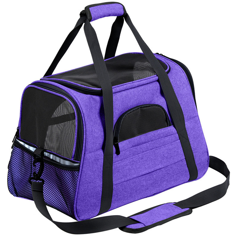 Messenger/ Backpack Style Pet Carrier Travel Bag