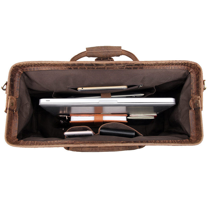 Men's leather Travel Bag