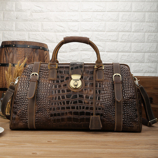 Men's leather Travel Bag