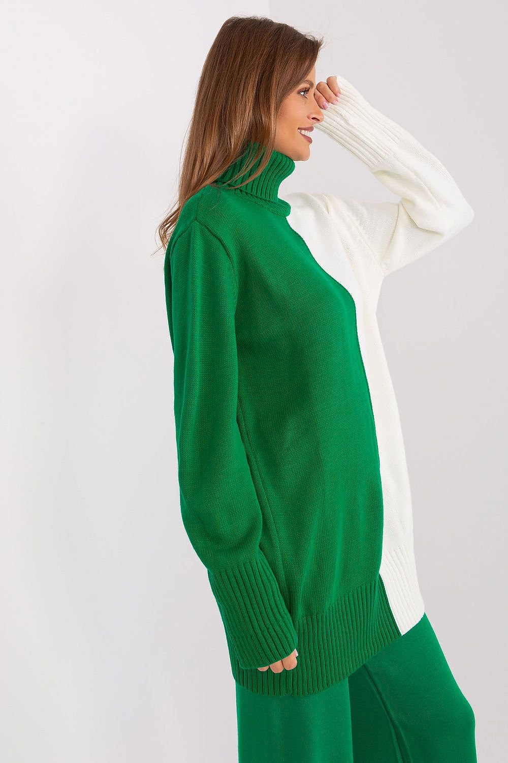 Two-Tone Turtleneck