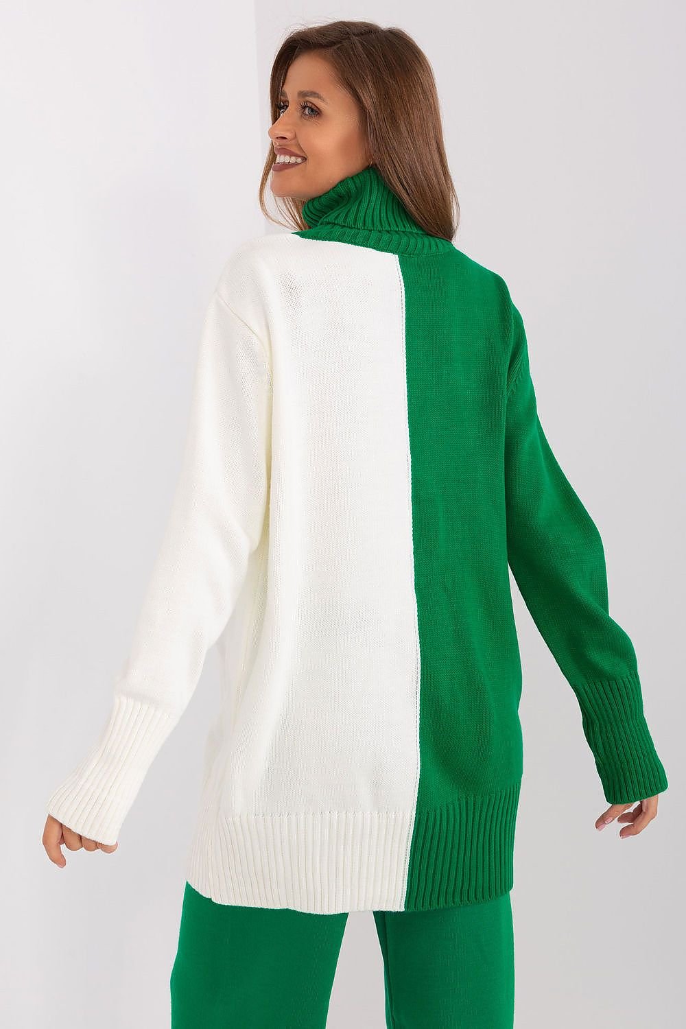 Two-Tone Turtleneck