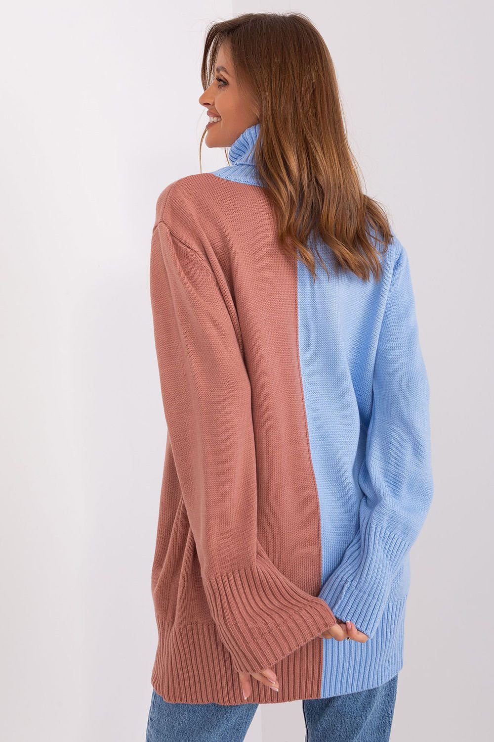 Two-Tone Turtleneck