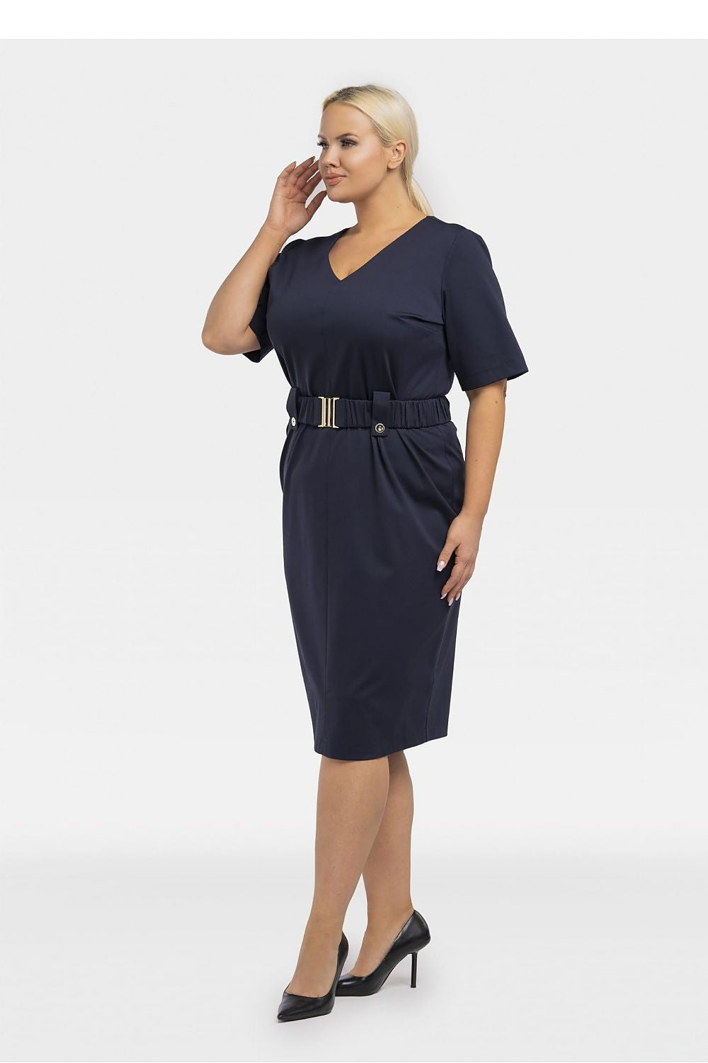 Plus size dress model 195025 Karko