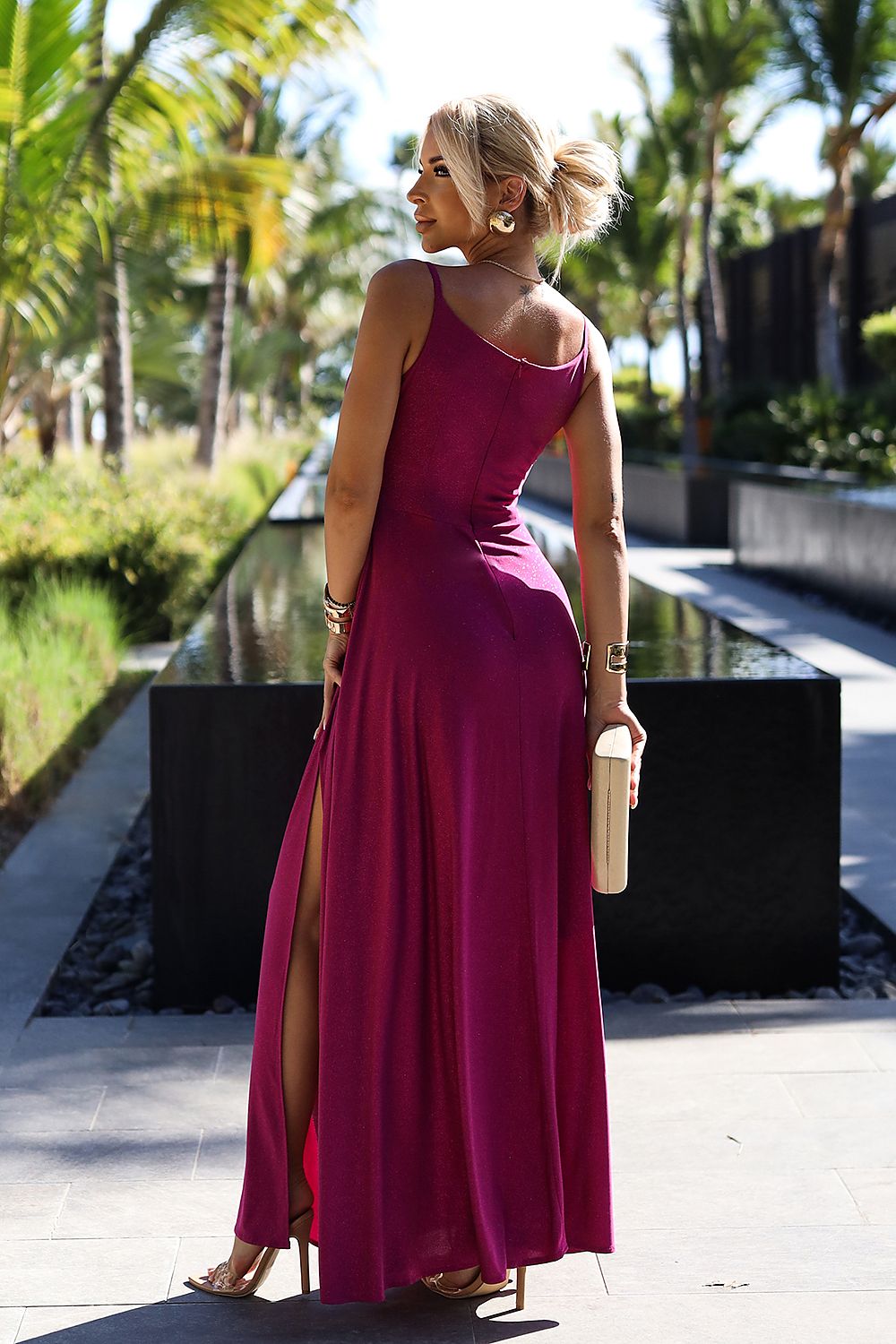 Elegant Strapless Maxi Dress By Numoco