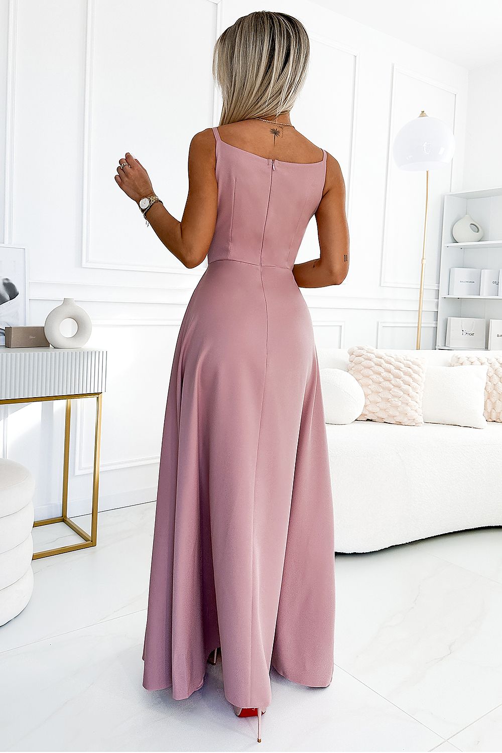 Elegant Strapless Maxi Dress By Numoco