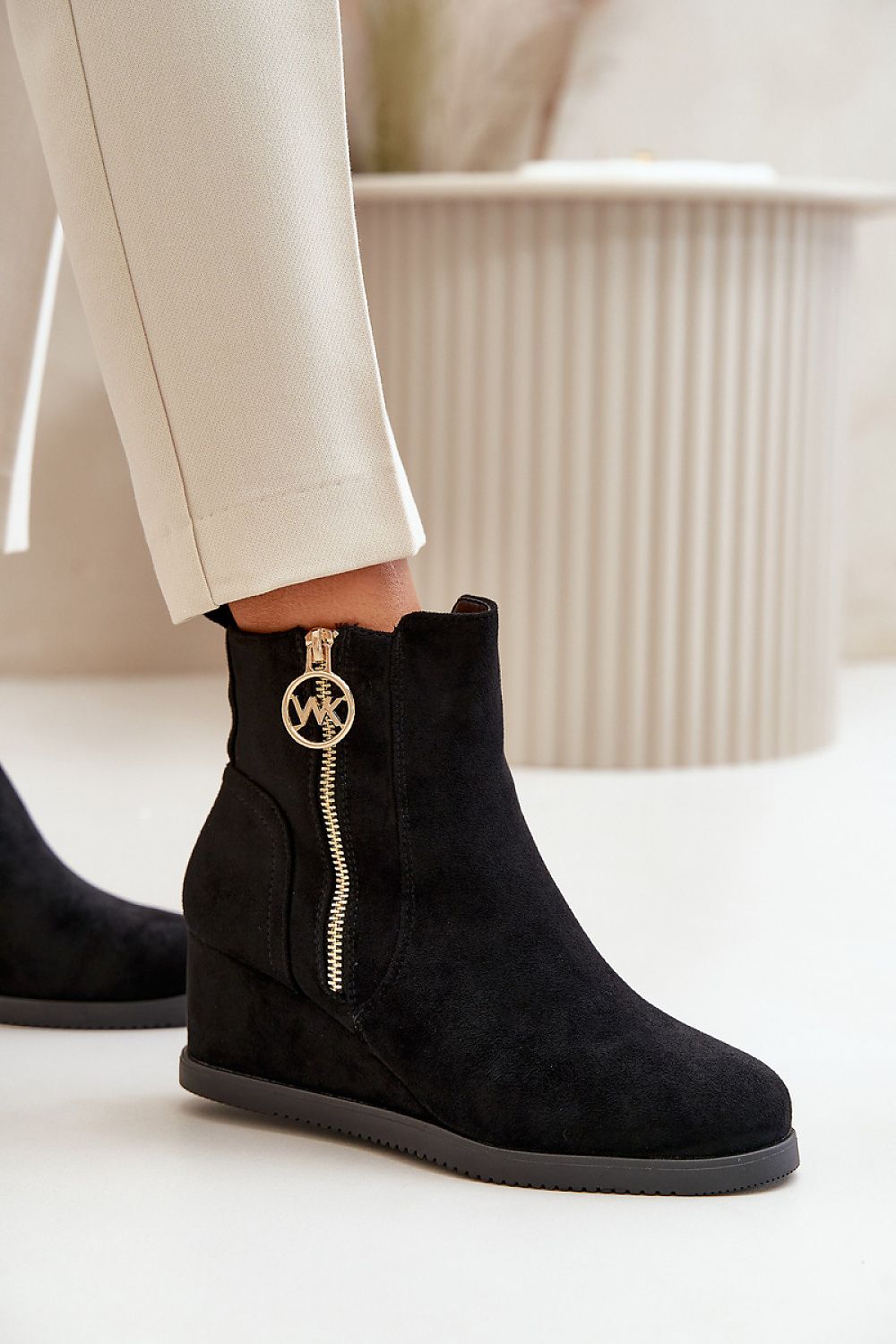 Eco Suede Ankle Boots