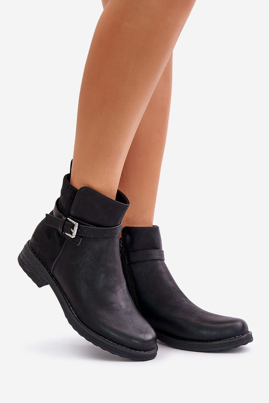 Flat Heel Ankle Boots