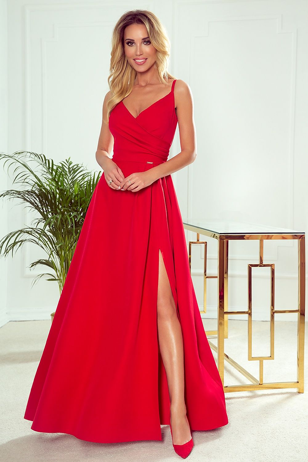 Elegant Strapless Maxi Dress By Numoco