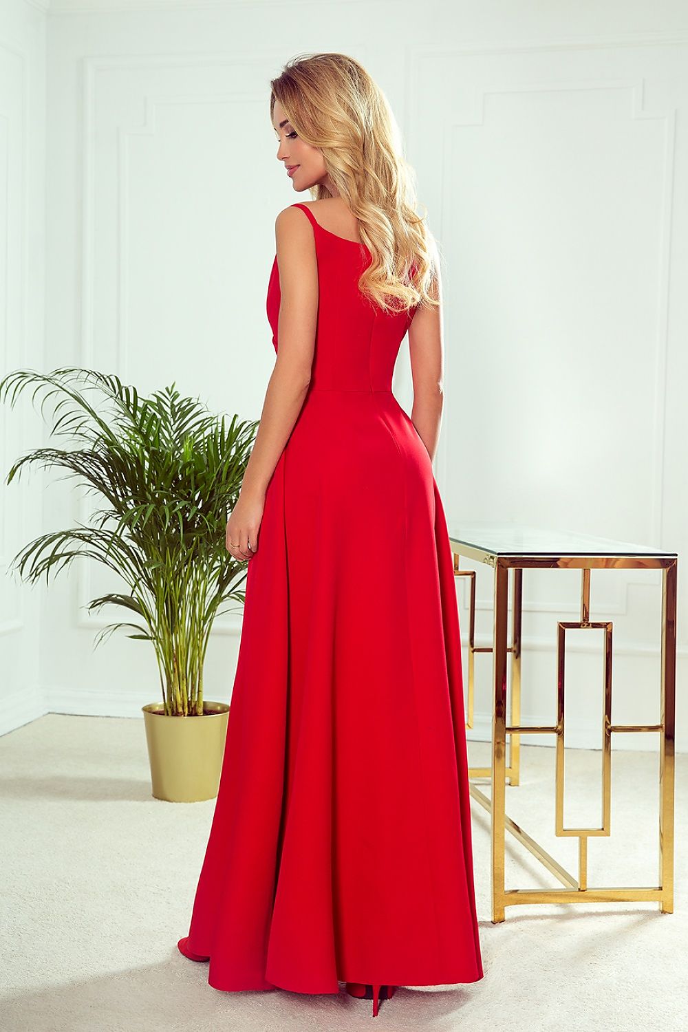 Elegant Strapless Maxi Dress By Numoco