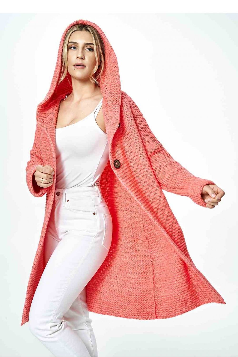 Hooded Cardigan model