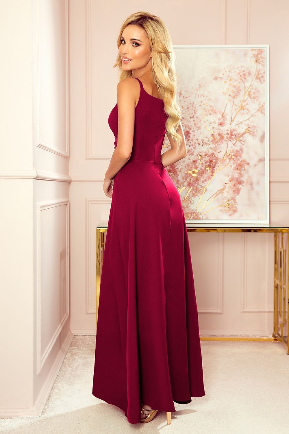 Elegant Strapless Maxi Dress By Numoco