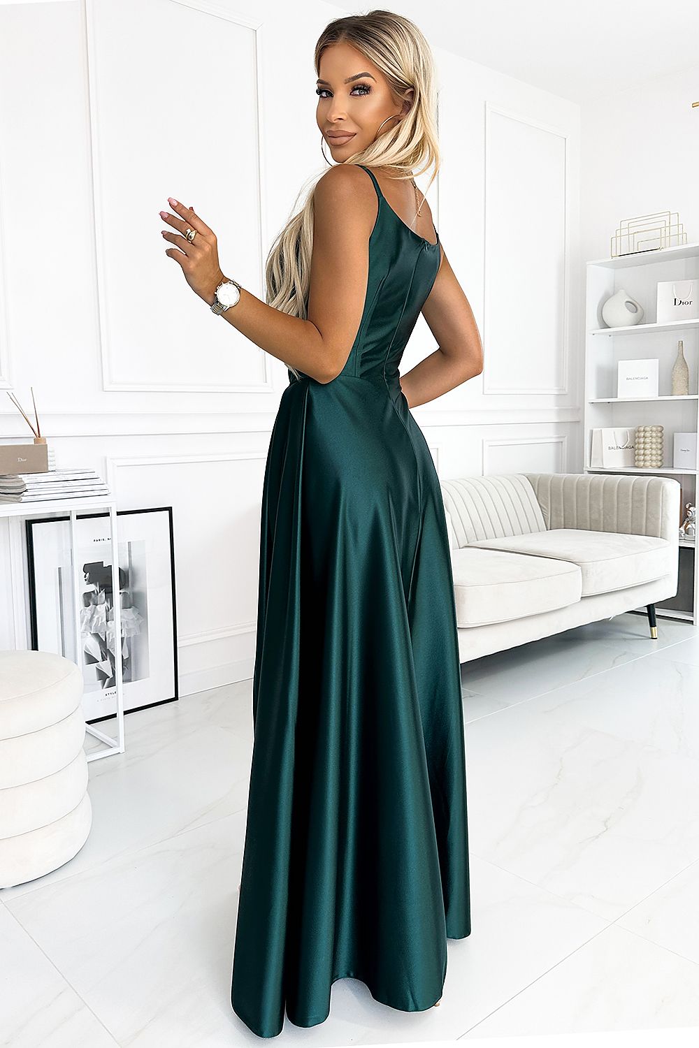 Elegant Strapless Maxi Dress By Numoco