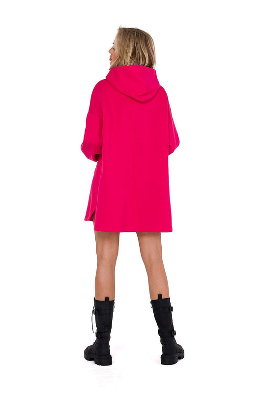 Hooded Long sleeve knit dress