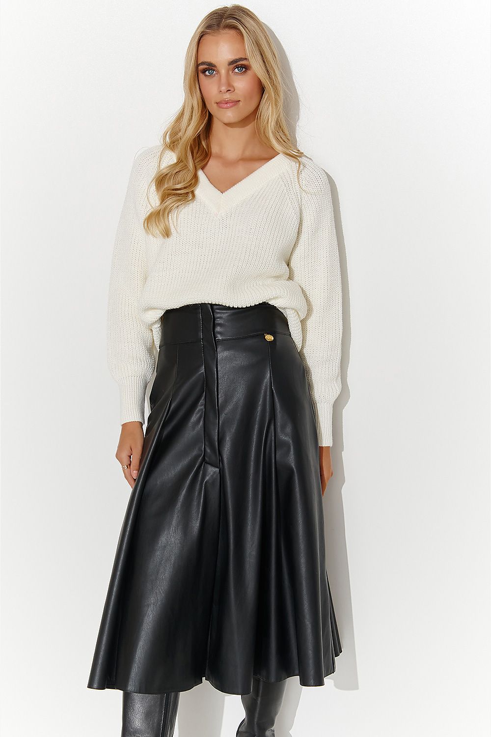 Waistline Belt Skirt