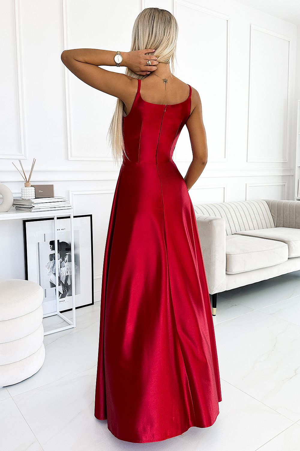 Elegant Strapless Maxi Dress By Numoco