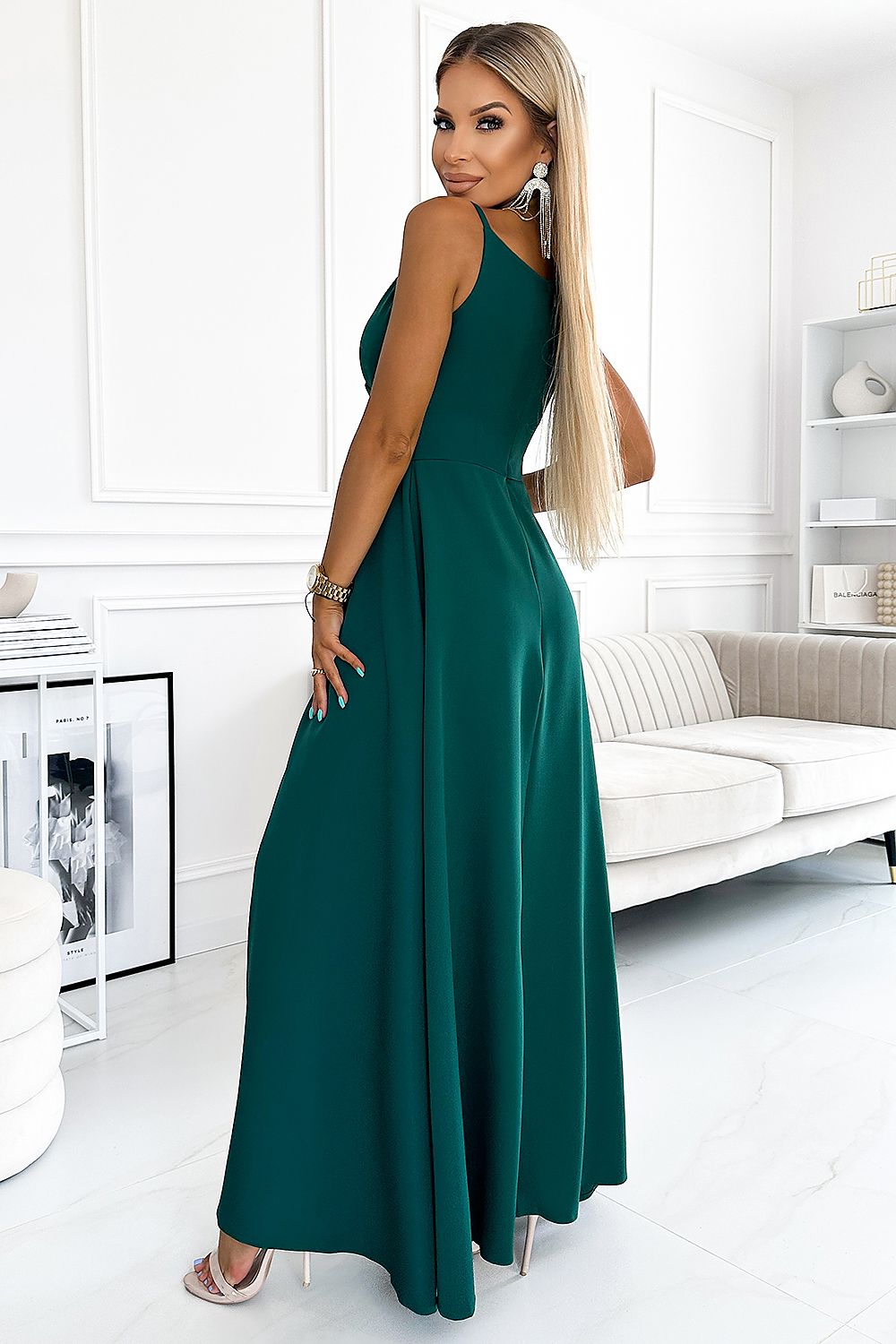 Elegant Strapless Maxi Dress By Numoco