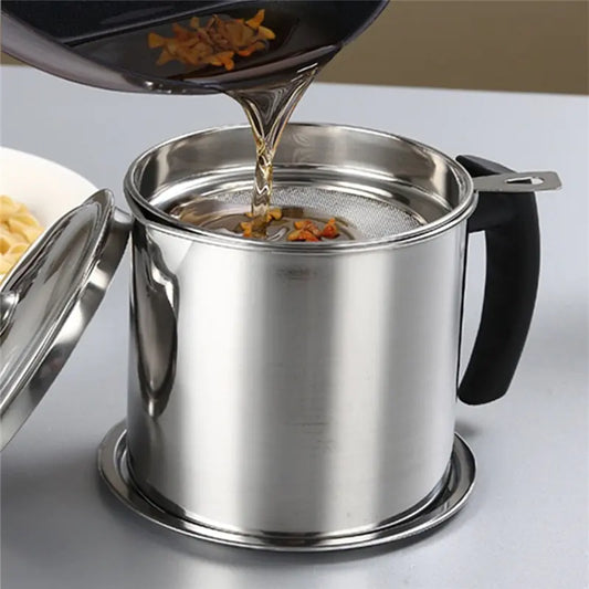 Stainless Steel Household Oil Filter Pot