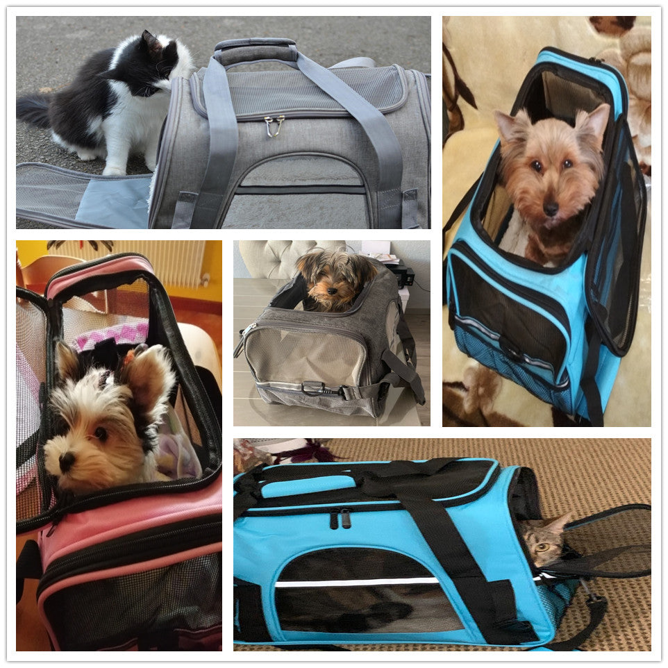 Messenger/ Backpack Style Pet Carrier Travel Bag