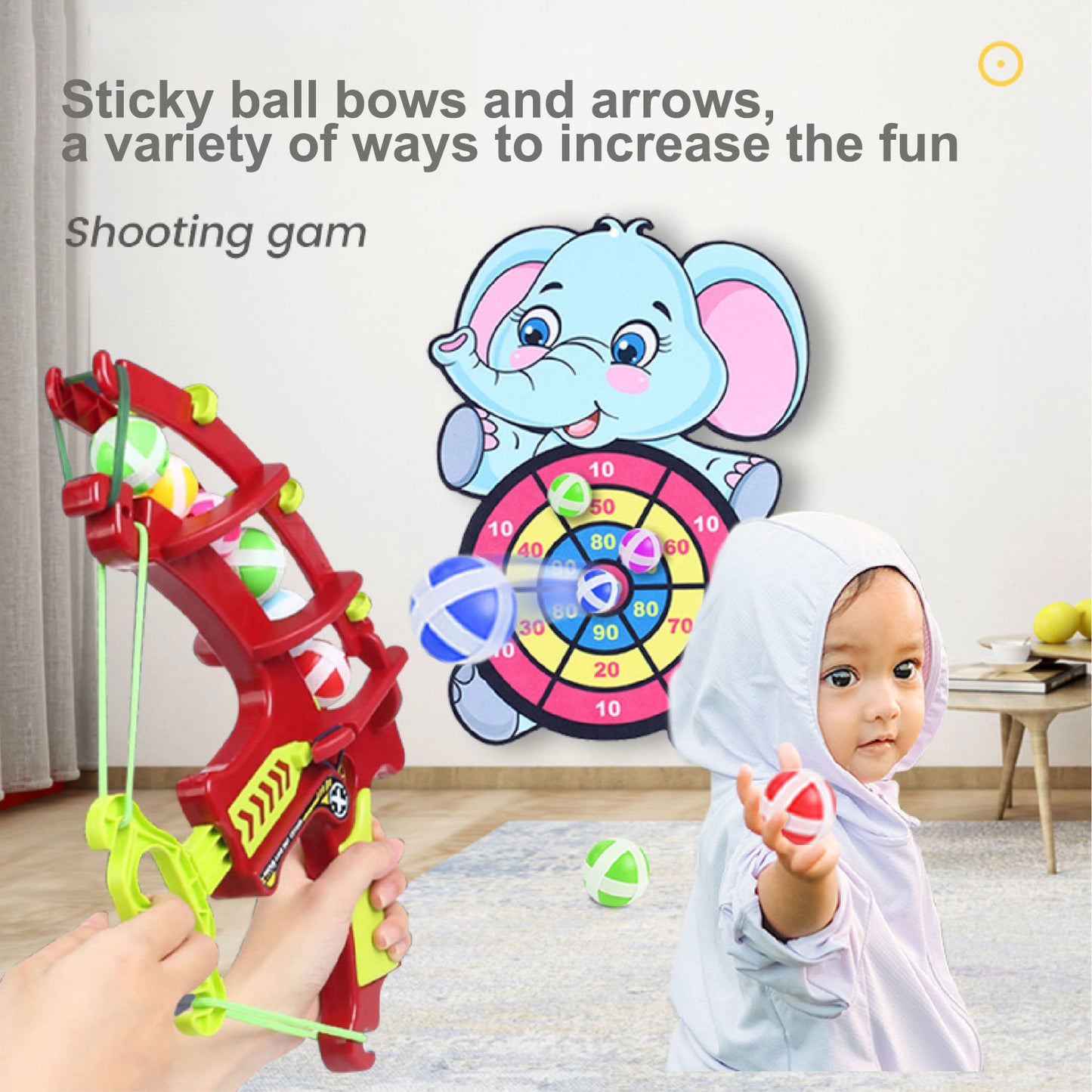 Slingshot Target Sticky Ball Dartboard