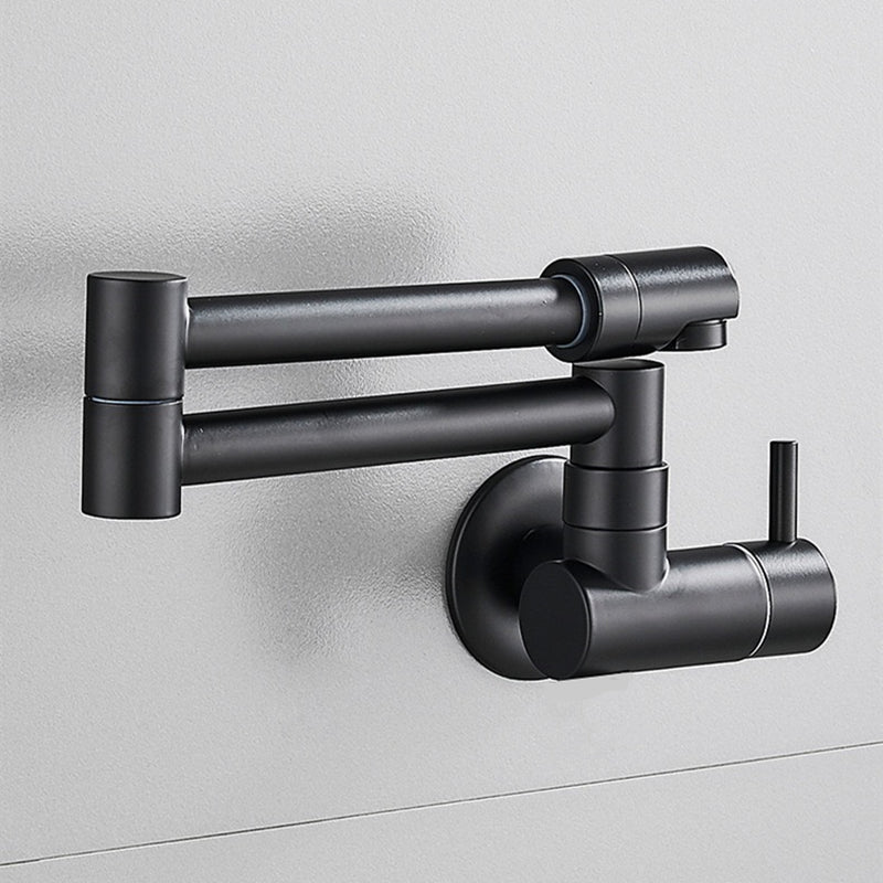 Black Kitchen In-wall Faucet