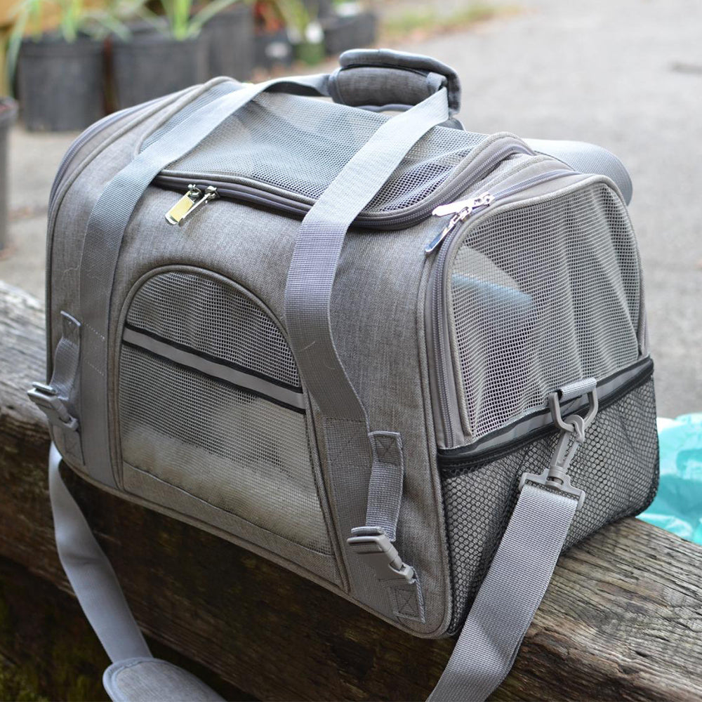 Messenger/ Backpack Style Pet Carrier Travel Bag